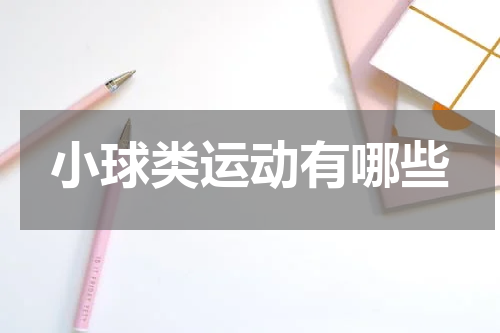 小球类运动有哪些