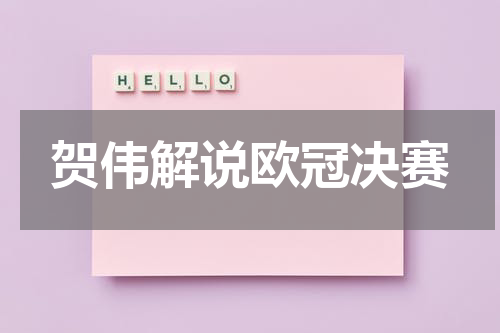 贺伟解说欧冠决赛