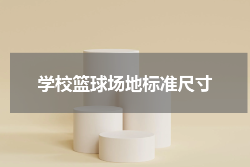 学校篮球场地标准尺寸