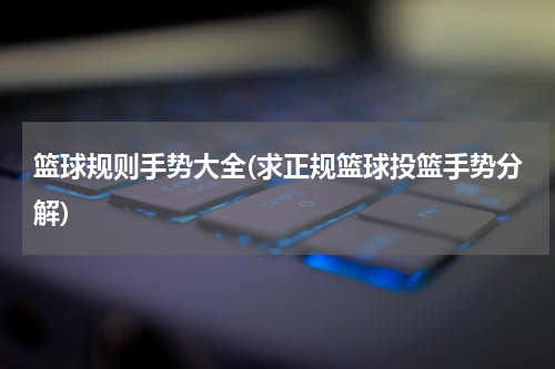 篮球规则手势大全(求正规篮球投篮手势分解)
