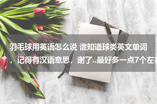 羽毛球用英语怎么说 谁知道球类英文单词，记得有汉语意思，谢了..最好多一点7个左右。。。