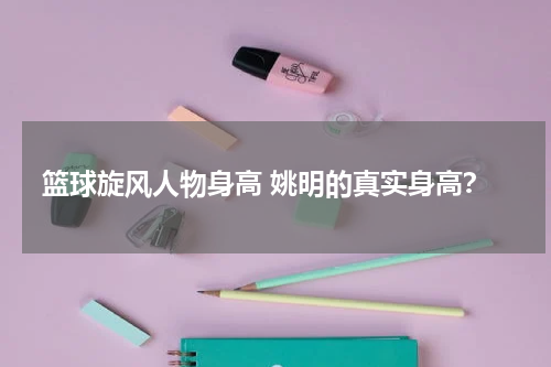 篮球旋风人物身高 姚明的真实身高？