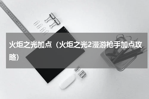 火炬之光加点（火炬之光2漫游枪手加点攻略）