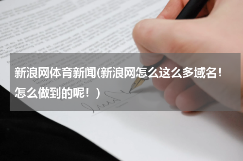 新浪网体育新闻(新浪网怎么这么多域名！怎么做到的呢！)