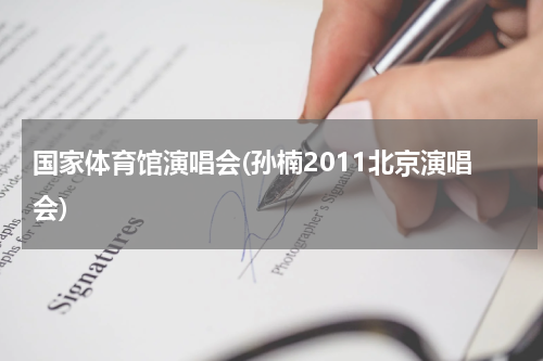 国家体育馆演唱会(孙楠2011北京演唱会)