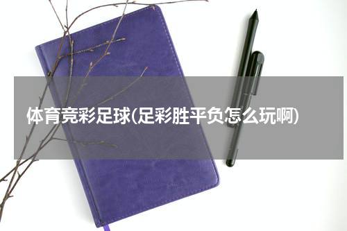体育竞彩足球(足彩胜平负怎么玩啊)