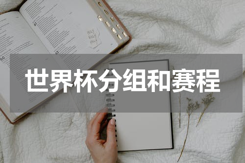 世界杯分组和赛程