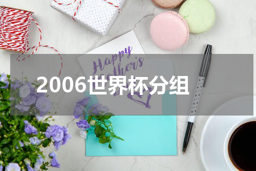 2006世界杯分组